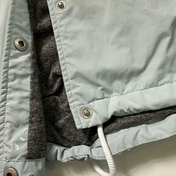 Roots Canada Baby Blue Snap Button Hooded Windbreaker Rain Jacket - Picture 8 of 12